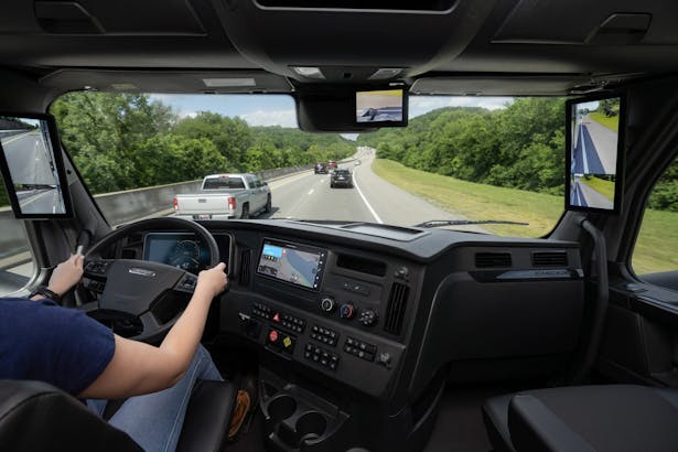 21 Outward View From The Fifth Generation Freightliner Cascadia Updated Screen 041726 Optimized